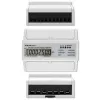 Qoltec Dreiphasen-Bidirektionaler Elektronischer Zähler | DIN-Schienen-Energieverbrauchszähler | 400V | 100A | LCD | 4P