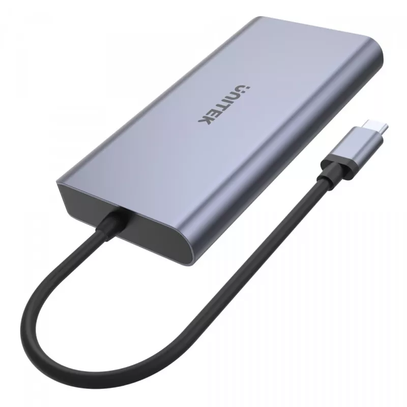 Hub UNITEK uHUB S7 USB 3.2 Gen 1 Type-C Grau