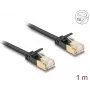 Netzwerkkabel DeLOCK RJ45 Cat.6A Stecker auf Stecker U/FTP 1m Schwarz