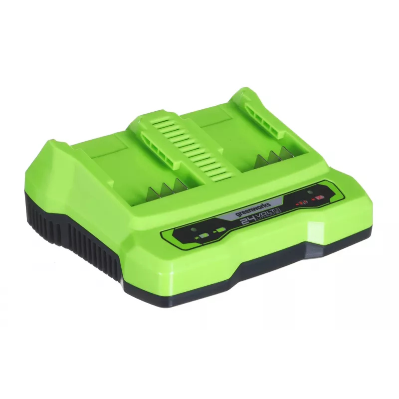 Ladegerät GreenWorks G24X2UC2 Dual-Slot 24V Li-Ion, 4A, 2-Zellen, Schnellladung