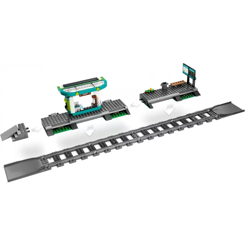 LEGO City Straßenbahn und Station Rollenspiel-Bauset für Kinder mit Spielzeug-Straßenbahn, Geschenk für Jungen und Mädchen ab 7 Jahren, die Fahrzeuge lieben
