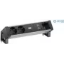 Bachmann Desk 2 Alu - Drinnen - Typ F - Aluminium - Kunststoff - Aluminium - Schwarz - 2 AC-Ausgänge - 1 Stück(e)