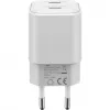 USB-C Dual-Fast Charger Nano, PD, GaN, 35 Watt (Weiß, 2x USB-C, Power Delivery 3.0)