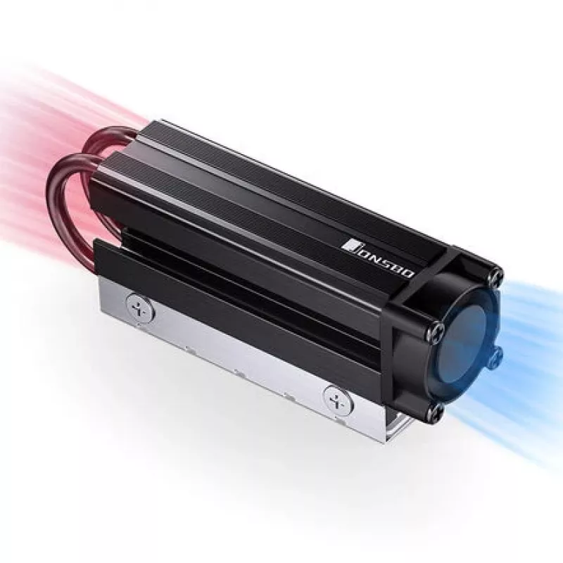 M.2 SSD Kühler Jonsbo M.2-7 Schwarz — passiver Kühlkörper für M.2-Laufwerke, flaches Aluminium-Design