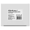 Qoltec Dreiphasen-Bidirektionaler Elektronischer Zähler | DIN-Schienen-Energieverbrauchszähler | 400V | 100A | LCD | 4P
