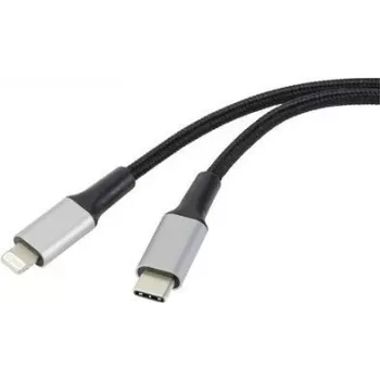 [1x USB 2.0 Stecker C - 1x Apple Lightning-Stecker] 2,00 m Schwarz (RF-4995188)
