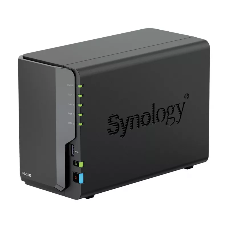 Synology DS225+ 2 Bay NAS Desktop Intel® Celeron® J4125 2 GB DDR4 Synology DSM Schwarz – nur Synology HDD