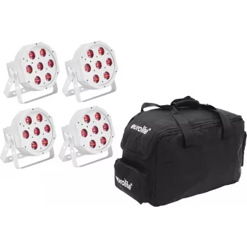 LED Spot-Licht EUROLITE SLS-7 HCL 4x Weiß mit Softbag