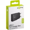 Goobay USB-C™ PD GaN Schnellladegerät schlank (30 W) schwarz