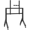 Mobiler TV-Ständer ONKRON TS2081-B für 70–110 Zoll Fernseher, Schwarz, fahrbare Stahl-Bodenhalterung, 125 kg Tragkraft, VESA 200x200–1000x800