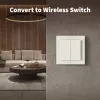 AQARA Lichtschalter H2 EU (4 Tasten, 2 Kanäle) (WS-K08D) – Zigbee und Thread Wandschalter mit 2 Relais