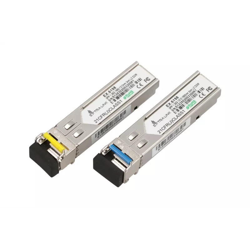SFP WDM Modulpaar Extralink 1,25G 1310/1550nm Singlemode 3km LC DOM