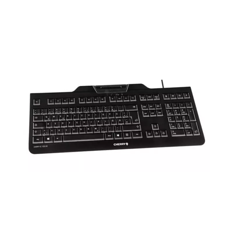 CHERRY KC 1000 SC Tastatur USB QWERTZ Schweizer Schwarz