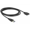 USB-Kabel DeLOCK 83599 USB 3.2 Gen 1 3m USB A Micro-USB B Schwarz