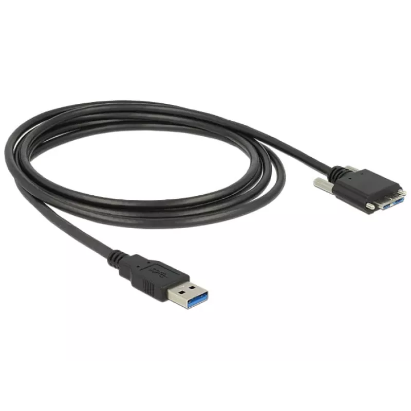 USB-Kabel DeLOCK 83599 USB 3.2 Gen 1 3m USB A Micro-USB B Schwarz