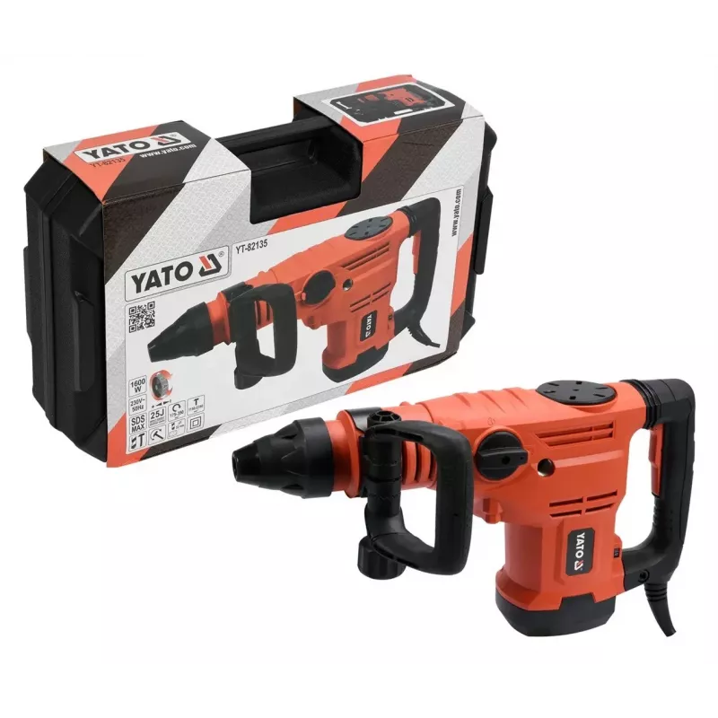 Bohrhammer YATO YT-82135 1600 W SDS Max, 25 J Schlagenergie, bis 52 mm Betonbohrung