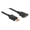 DisplayPort-Verlängerungskabel Panel-Mount DeLOCK 87095 8K 60 Hz 1 m