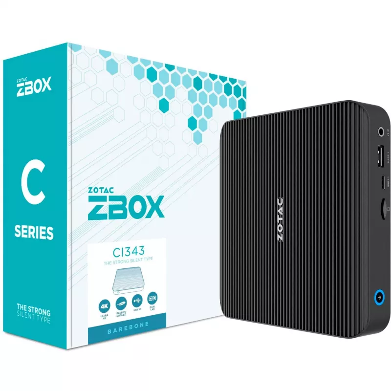Desktop Zotac ZBOX edge CI343 N100 3,4 GHz 16 GB SSD