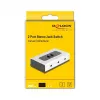 Audio Switch DeLOCK 88061 Schwarz Grau 3,5 mm Eingang Ausgang