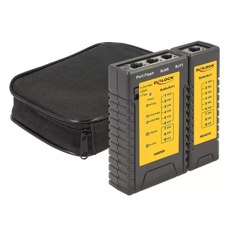 Delock Kabeltester + Portfinder - Netzwerktester-Set (86407)