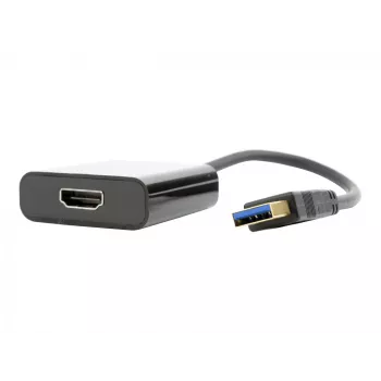 USB-Grafikadapter GEMBIRD A-USB3-HDMI-02, HDMI-Ausgang, bis zu 1920x1080, schwarz, 36 g