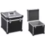 Werkzeugkoffer allit AluPlus 14 – tragbarer Metall-Werkzeugkoffer mit Aluminiumprofilen, Modell 421050, schwarz