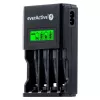 Akkuladegerät everActive NC450B — 4‑Zellen AAA-Ladegerät, 110/230V AC, schwarz