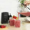 Glas-Mixbehälter Petra PT5531MBLKVDE Schwarz