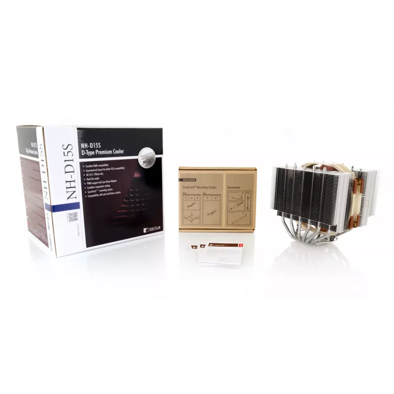 Noctua NH-D15S Computer-Kühlsystem Prozessorkühler 14 cm Kupfer, Metallic