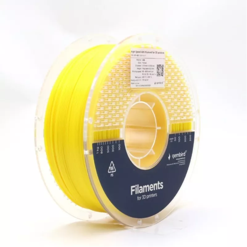 3D-Druckfilament Gembird ABS 1,75 mm Gelb 1 kg