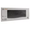 Kabelgebundene USB-Tastatur SBOX K-103 US Schwarz — US-Layout, USB-Anschluss