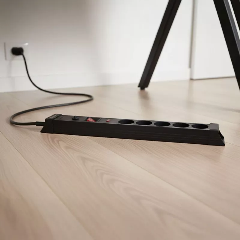 Überspannungsschutz Hawk HWPS503BK 3m Steckdosenleiste mit 3 m Kabel