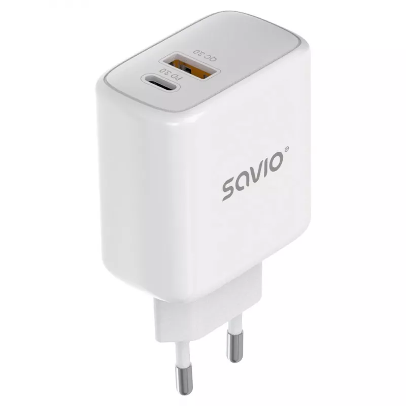 Savio LA-12 Ladegerät für Mobilgeräte Universal Weiß AC Schnellladen Indoor