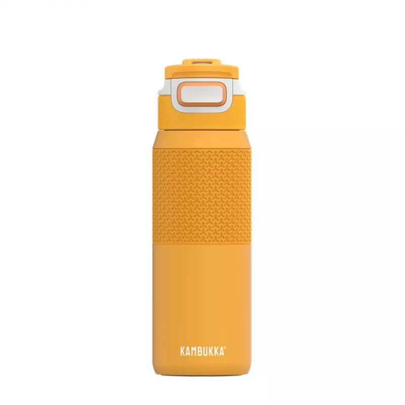 Wiederverwendbare vakuumisolierte Wasserflasche Kambukka Elton 750 ml, Tritan, verschließbarer Deckel, Orange