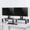 Monitorständer MACLEAN MC-936 Doppelarm, maximale Belastung 20 kg, Basis aus gehärtetem Glas