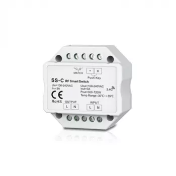 SS-C Ein-Kanal 230V Controller ohne Dimmfunktion + Push-Taste