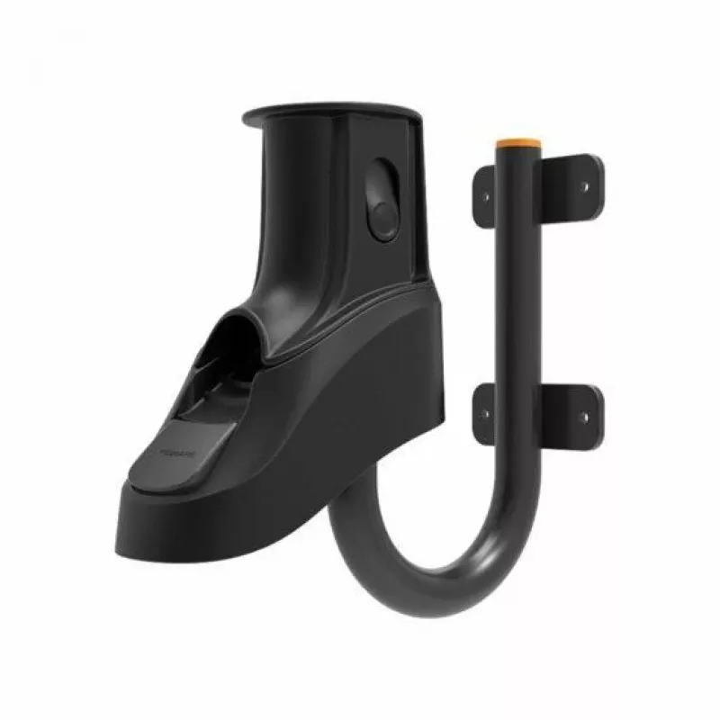 Fiskars 1027095 Schlauchhalter Fiber, Metall Schwarz
