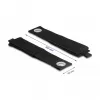 DeLOCK Heavy-Duty Klettband 508x50mm schwarz 5 Stück