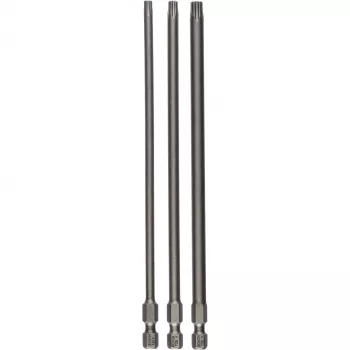Extra Hart Schraubendreherbit für Edelstahl, Weichholz 3 Stück Torx T20, T25, T30 Innensechskant