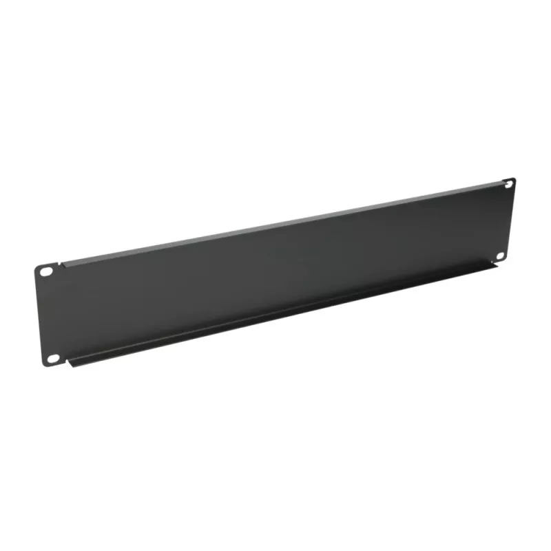 Rack-Blindplatte Extralink Front Blank Panel 2U 19 Zoll Schwarz, Stahlgehäuse