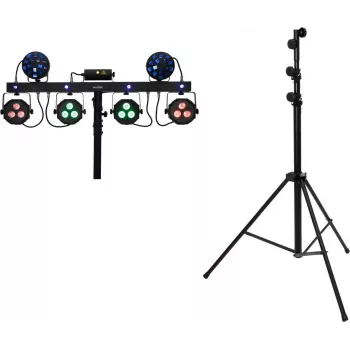 EUROLITE KLS Next LED-Laser-Bar-Set mit STV-60-WOT Stahlstativ, schwarz