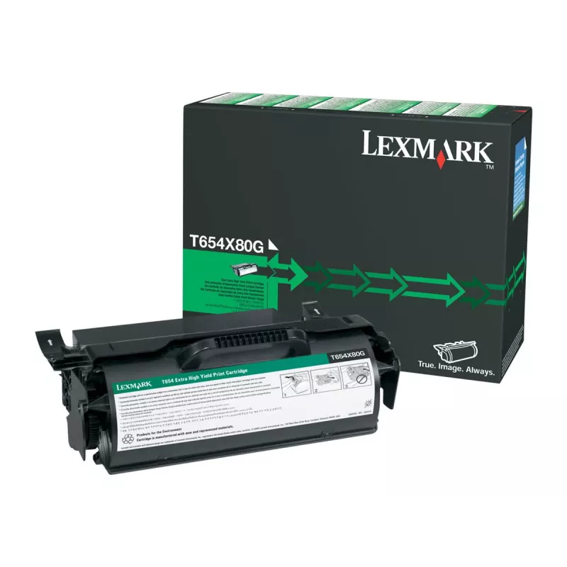 Toner-Kartusche Lexmark T654X80G 36K PGS Schwarz