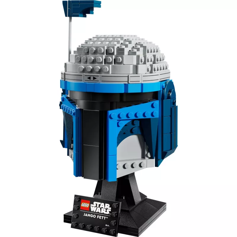 LEGO Star Wars Sammlerstück Helm-Accessoire Jango Fett 75408 — 616 Teile, 210×120×110 mm Ausstellungsmodell