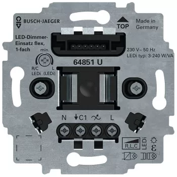 Busch-Jaeger LED Tastdimmer-Einsatz flex 64851 U (2CKA006500A0012)