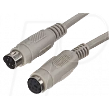 S/CONN 78106-2 PS/2-Kabel 1,8 m 6-pol Mini-DIN Weiß
