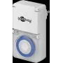 Goobay Analoge Timer Switch IP44, Weiß - präzise und einfache Steuerung elektronischer Geräte (73289)