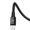 Baseus Rapid 3-in-1 USB-Kabel 1,5 m USB A USB C/Micro USB A/Lightning Schwarz