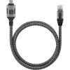 Techly ICOC U3C-RJ45-010 Netzwerkkabel Silber, Schwarz 1 m Cat6 F/UTP (FTP)