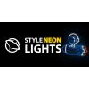 Dekorative Neonleuchte MANTA SNL90MT Style Neon Lights — Astronaut auf Rakete Motiv