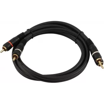 RCA (Cinch) Audiokabel Omnitronic 30209352 2x2 0,3 m